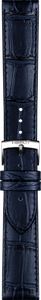 Horlogeband Tissot T600041534 / T1224231604300A Leder Blauw 20mm