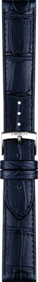 Horlogeband Tissot T600041534 / T1224231604300A Leder Blauw 20mm