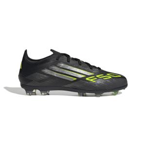 adidas F50 Elite Gras Voetbalschoenen (FG) Kids Zwart Zilver Neongeel