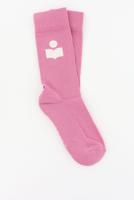 Isabel Marant sokken Siloki antik pink/ecru