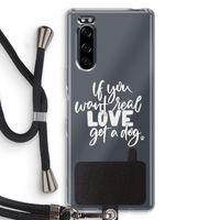 Partner in crime: Sony Xperia 5 Transparant Hoesje met koord