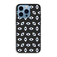 Eyes pattern: iPhone 13 Pro Max Biologisch afbreekbaar hoesje