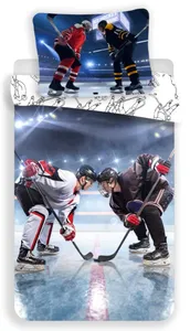 Dreamee Dekbedovertrek IJshockey 140 x 200 cm - 70 x 90 cm