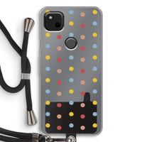 Bollen: Pixel 4a Transparant Hoesje met koord