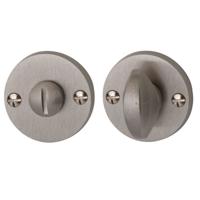 Hardbrass Tonda toilet-/badkamersluiting 8mm - mat nikkel