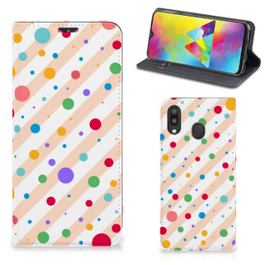 Samsung Galaxy M20 Hoesje met Magneet Dots