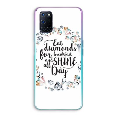 Diamonds: Oppo A72 Transparant Hoesje