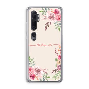 Rozen: Xiaomi Mi Note 10 Transparant Hoesje