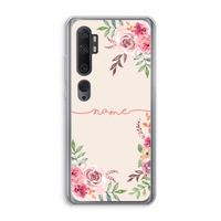 Rozen: Xiaomi Mi Note 10 Transparant Hoesje