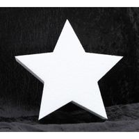6x Piepschuim vormen ster 40 cm hobby/knutselmateriaal