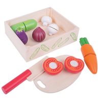 houten kistje met snijgroenten