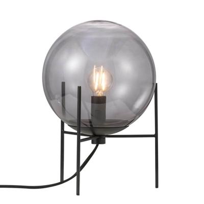 Nordlux Glazen tafellampAlton zwart met smoke glas - 47645047