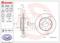 Brembo Remschijven 09.7043.10