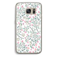 Sierlijke bloemen: Samsung Galaxy S7 Transparant Hoesje