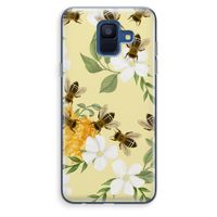 No flowers without bees: Samsung Galaxy A6 (2018) Transparant Hoesje