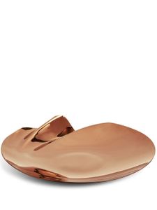 Zaha Hadid Design plateau Serenity en acier inoxydable - Marron