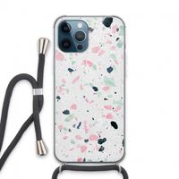 Terrazzo N°3: iPhone 13 Pro Max Transparant Hoesje met koord