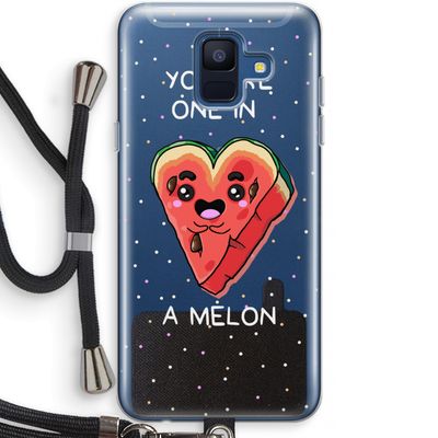 One In A Melon: Samsung Galaxy A6 (2018) Transparant Hoesje met koord