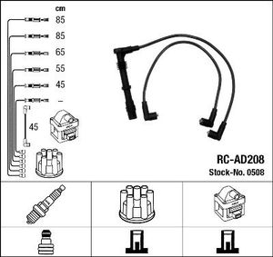 Bougiekabelset RCAD208