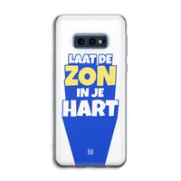 Laat de zon in je hart: Samsung Galaxy S10e Transparant Hoesje