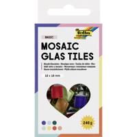 Mozaieksteentjes folia 10x10mm glas basis assorti