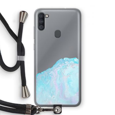 Fantasie pastel: Samsung Galaxy A11 Transparant Hoesje met koord