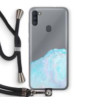 Fantasie pastel: Samsung Galaxy A11 Transparant Hoesje met koord