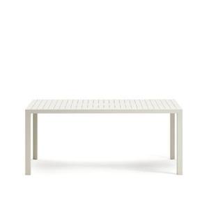 Kave Home - Culip buitentafel van aluminium met witte afwerking 180 x