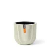 Pot bol Groove H15.3 cm beige bloembpot Capi Europe - Capi europe