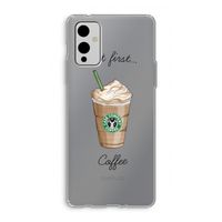 But first coffee: OnePlus 9 Transparant Hoesje