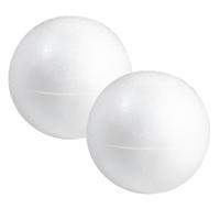 Piepschuim hobby vorm - 2x - bol - 50 cm - DIY knutsel figuren - halve schalen