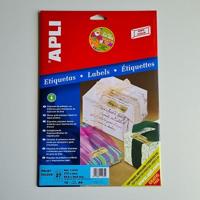 Apli gold inkjet labels 63.5x29.6mm