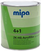 Mipa vulmiddel voor grondverf "4+1 acrylfiller hs " 4+1 acrylic filter hs 3l dark gray