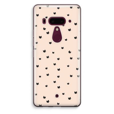Kleine kattenkopjes: HTC U12+ Transparant Hoesje