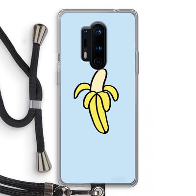 Banana: OnePlus 8 Pro Transparant Hoesje met koord