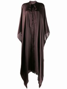 Haider Ackermann chemise longue drapée - Marron