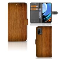 Xiaomi Redmi 9T | Poco M3 | Book Style Case | Donker Hout