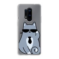 Cool cat: OnePlus 8 Pro Transparant Hoesje