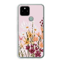 Painted wildflowers: Google Pixel 5 Transparant Hoesje