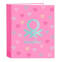 Ringmap Benetton Heart Roze A4 27 x 33 x 6 cm