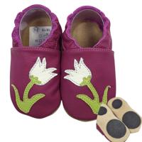 Hobea babyslofjes extra antislip Tulpe lila-22-23