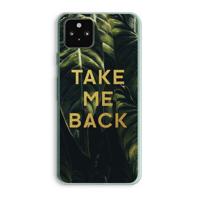 Take me back: Google Pixel 5a 5G Transparant Hoesje