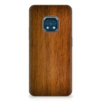 Nokia XR20 | Bumper Hoesje | Donker Hout