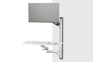 Digitus DA-90451 Monitor-wandbeugel 1-voudig 5,1 cm (2) - 304,8 cm (120) Zwart, Wit Uittrekbaar, Draaibaar, In hoogte verstelbaar, Kantelbaar, Kantelbaar en