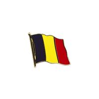 Supporters Pin broche speldje vlag Belgie - 2x - 20 mm - metaal - feestartikelen