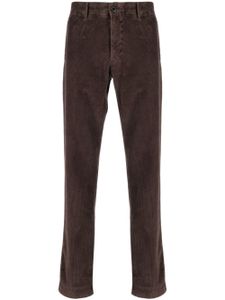 Incotex pantalon côtelé à coupe fuselée - Marron