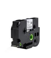 Huismerk Label Tape voor Brother TZe-141 | 18 mm x 8 m | Zwart op Transparant - 1 stuk