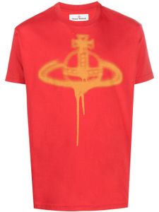 Vivienne Westwood Orb-print short-sleeved T-shirt - Rouge