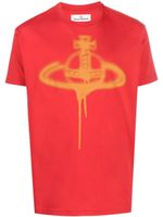 Vivienne Westwood Orb-print short-sleeved T-shirt - Rouge - thumbnail