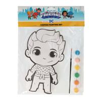 Wins Holland Canvas schilderen dc comics - aquaman - incl penseel en 6 kleuren verf